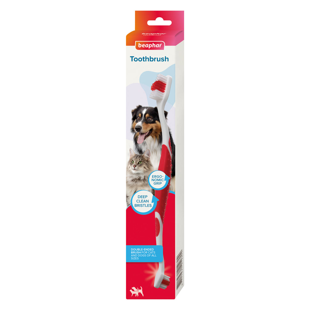 Beaphar Double Ended Toothbrush for Dogs & Cats