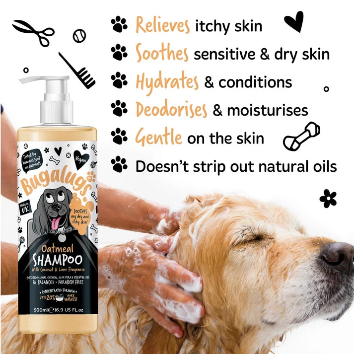 Oatmeal Dog Shampoo with Coconut & Lime Fragrance 200ml