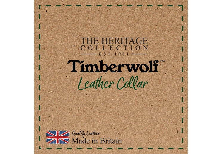 Timberwolf Leather Collar 35-43cm Size 4