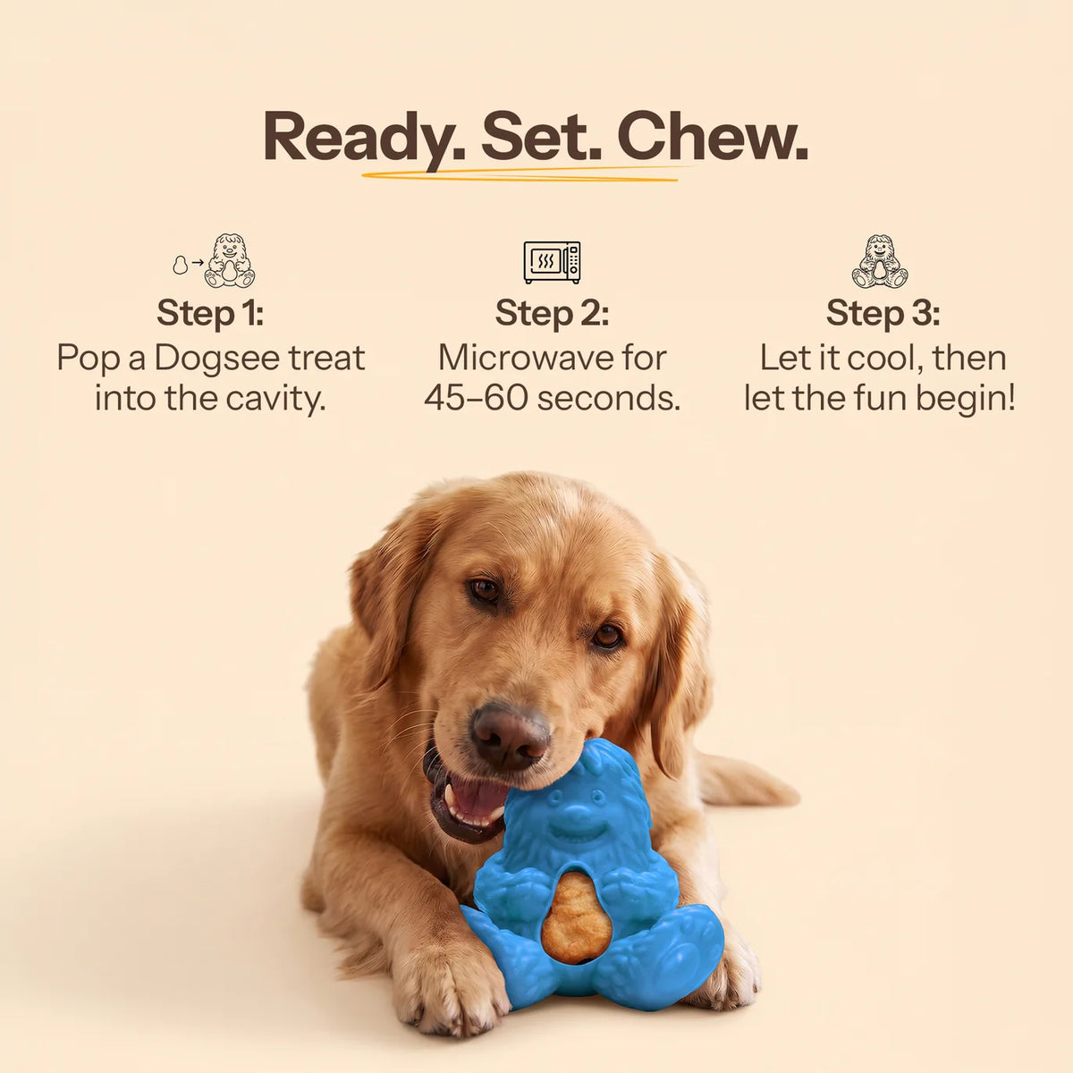 Dogsee Treat Toy Blue