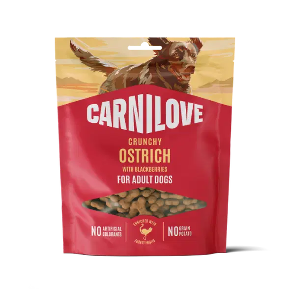 Carnilove Ostrich with Blackberries Crunchy Treat 200g
