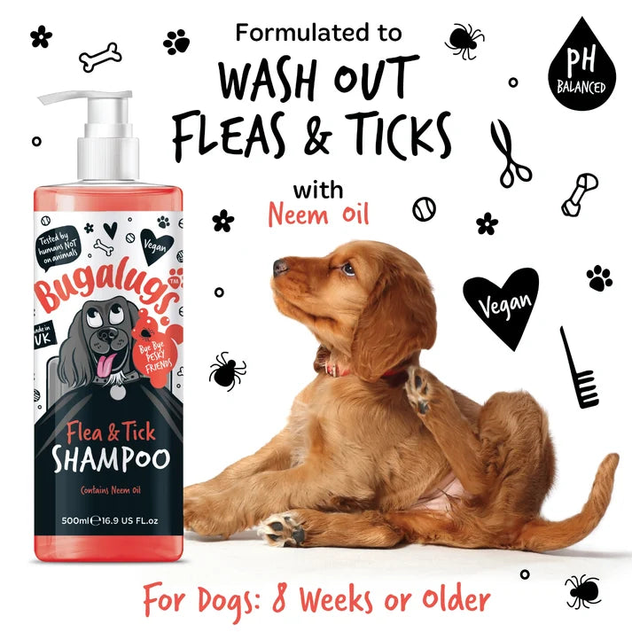 Bugalugs Flea & Tick Shampoo with Neem Oil 200ml