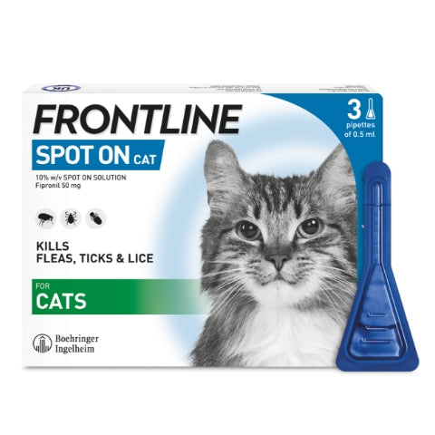 Frontline Spot On For Cats 3 Pipettes