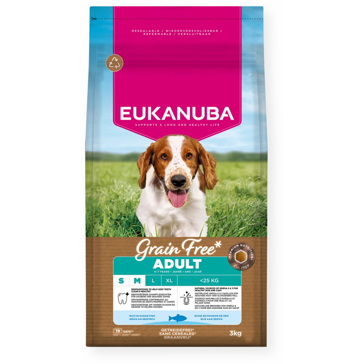 Grain Free* Adult Small/Medium Breed Rich in Ocean Fish