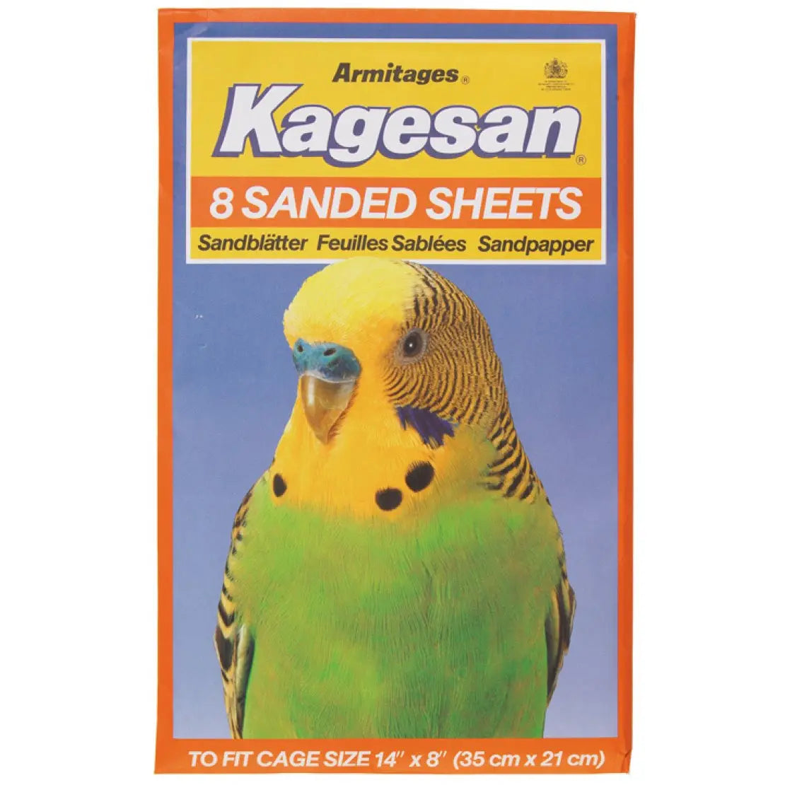 Kagesan Sanded sheets Orange 8 pack (35x21cm)