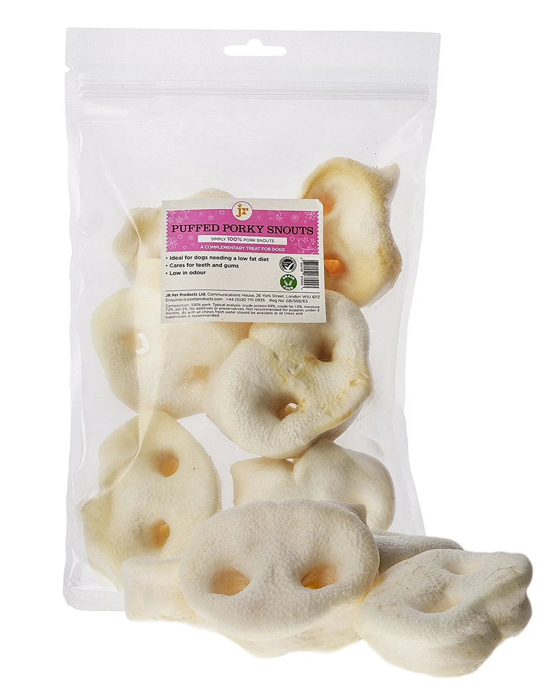 JR Pet Products Puffed Pig Snouts 3 pack
